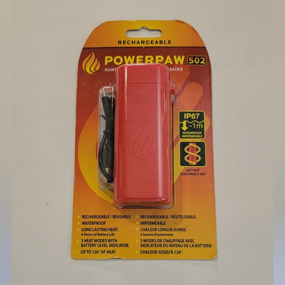 Rechargeable Hand Warmer - POWERPAW IP67 Rated Waterproof Portable Hand Warmers - Picture 9 of 9